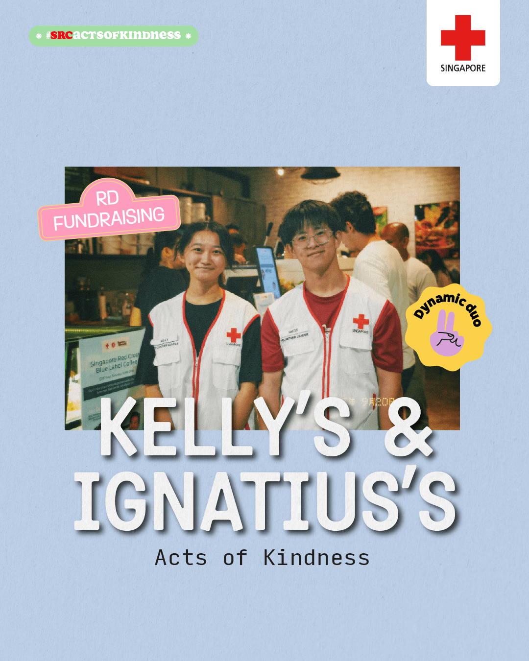 Singapore Red Cross Volunteer Kelly and Ignatius