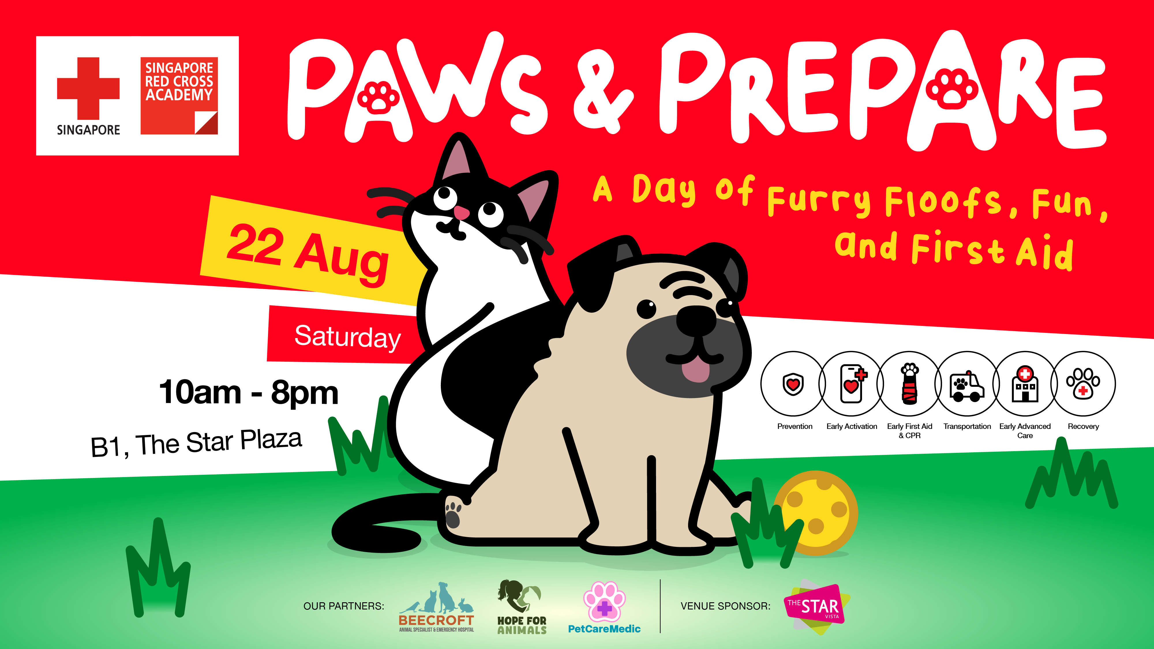Paws and Prepare on 22 August 2026, from 10am to 8pm at The Star Vista Atrium