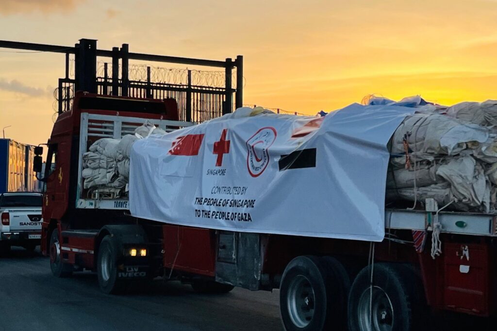Singapore Red Cross’ Humanitarian Aid Arrives in Gaza