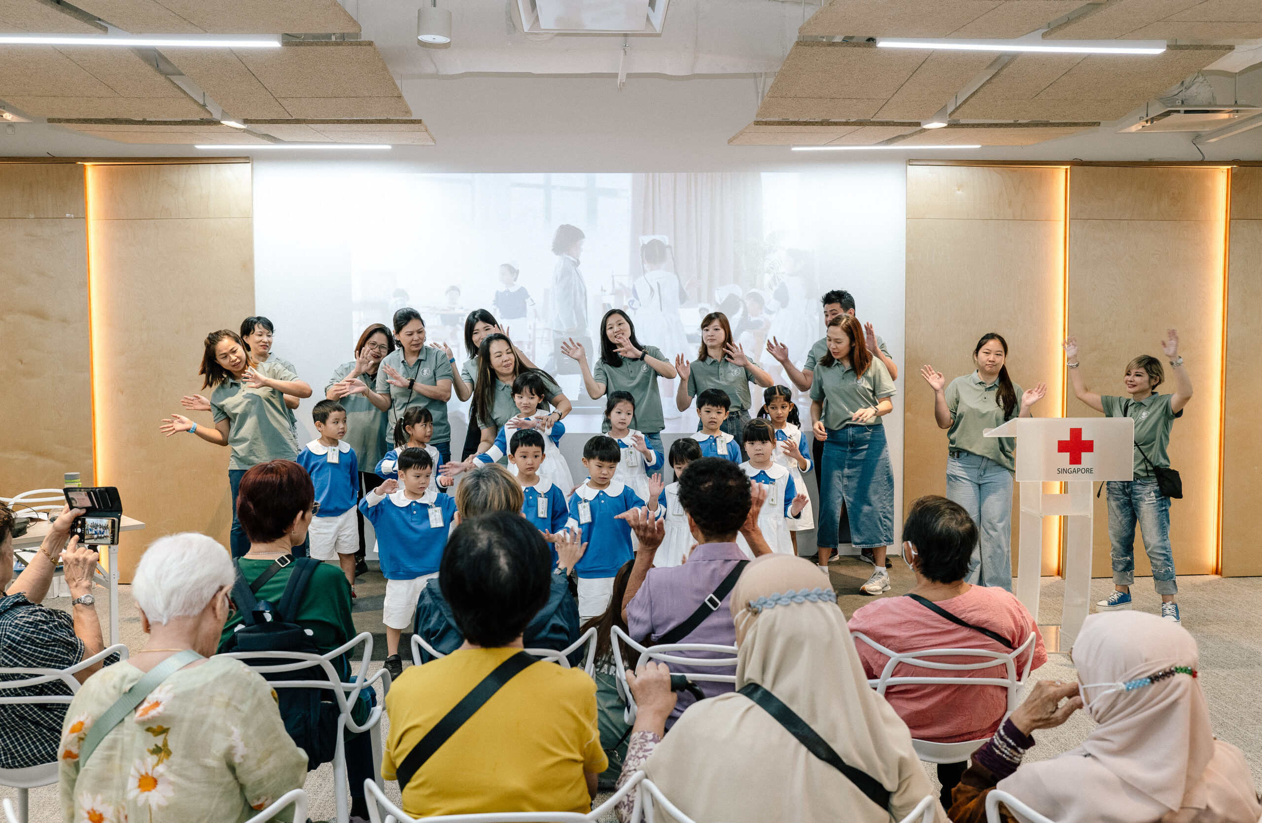 Rohto-Mentholatum collaborating with Red Cross Juniors to celebrate Mother’s Day for our ElderAid seniors