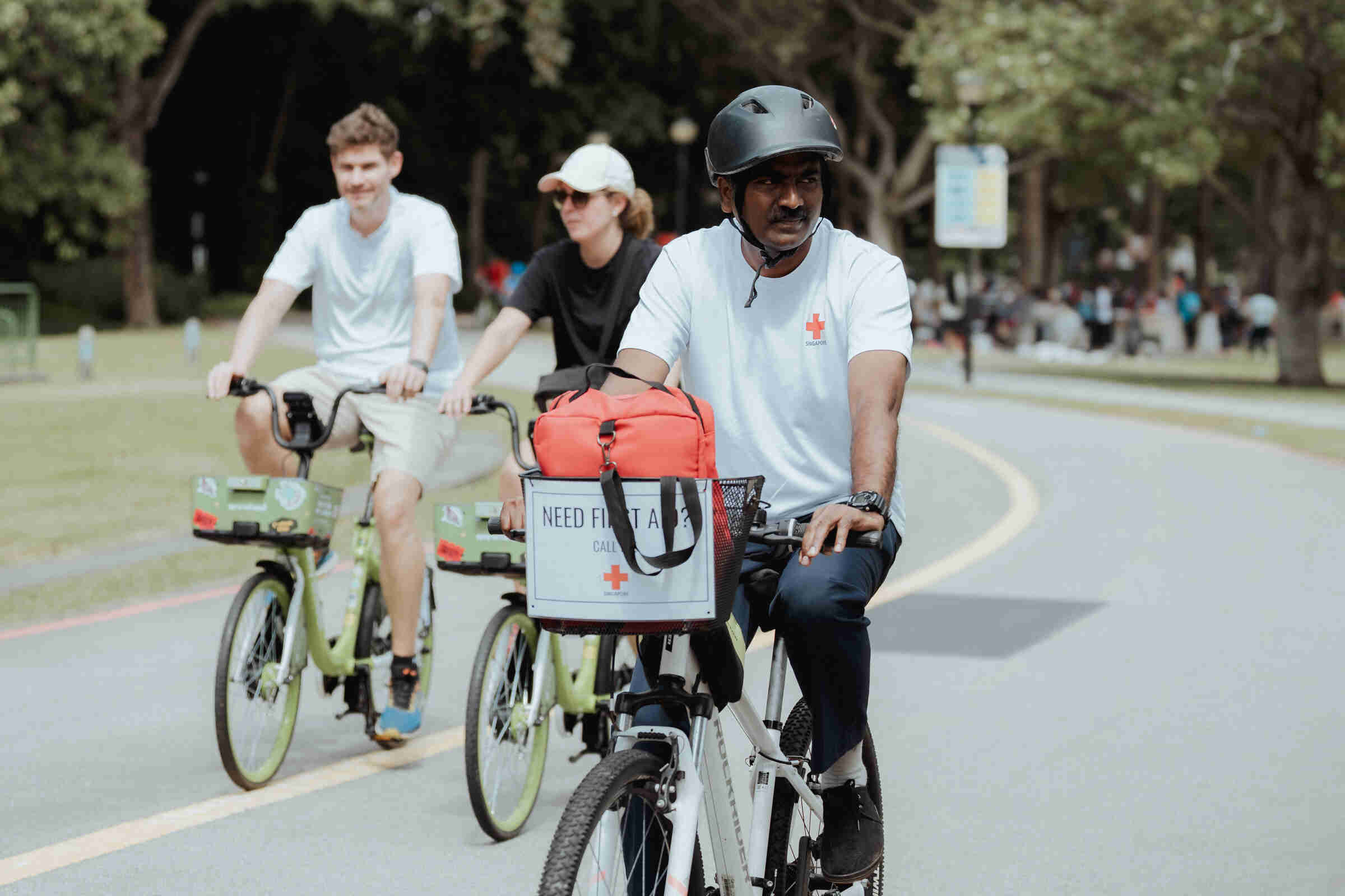 First Aiders on Wheels patrolling East Coast Park