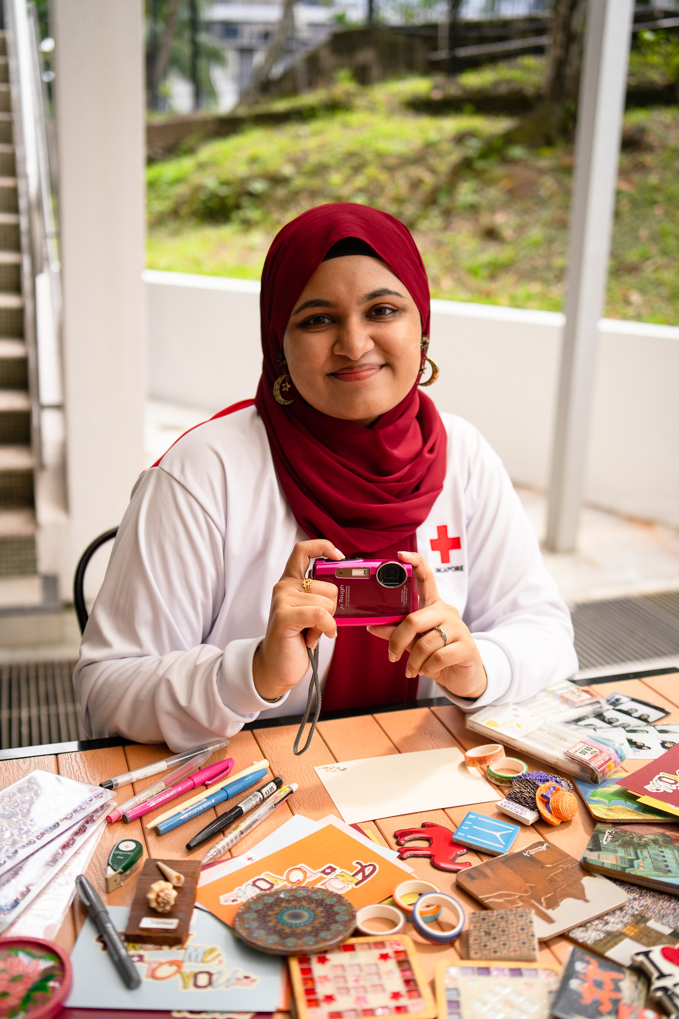 Photo of volunteer Fatima at Red Cross House