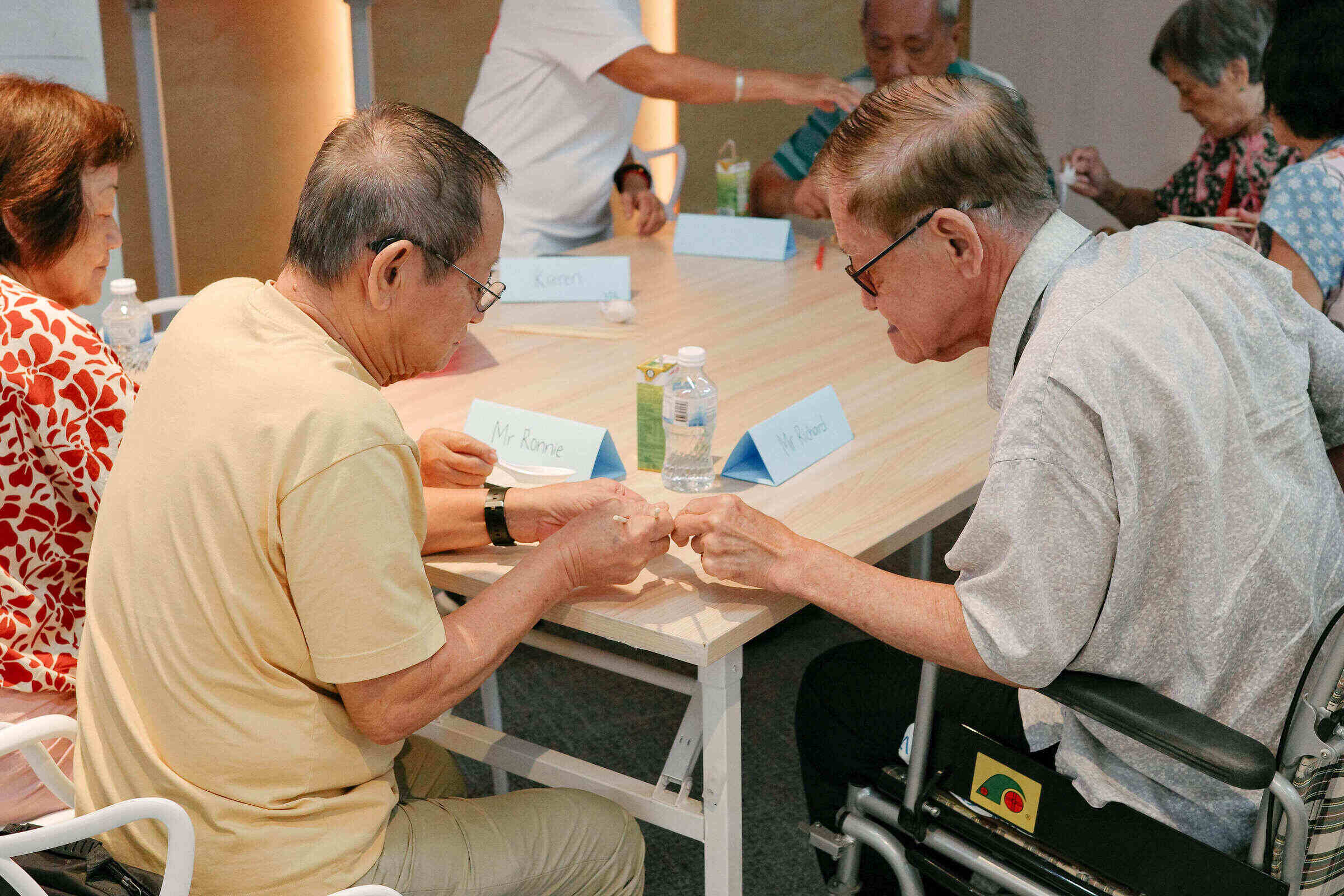 ElderAid seniors during CNY gathering