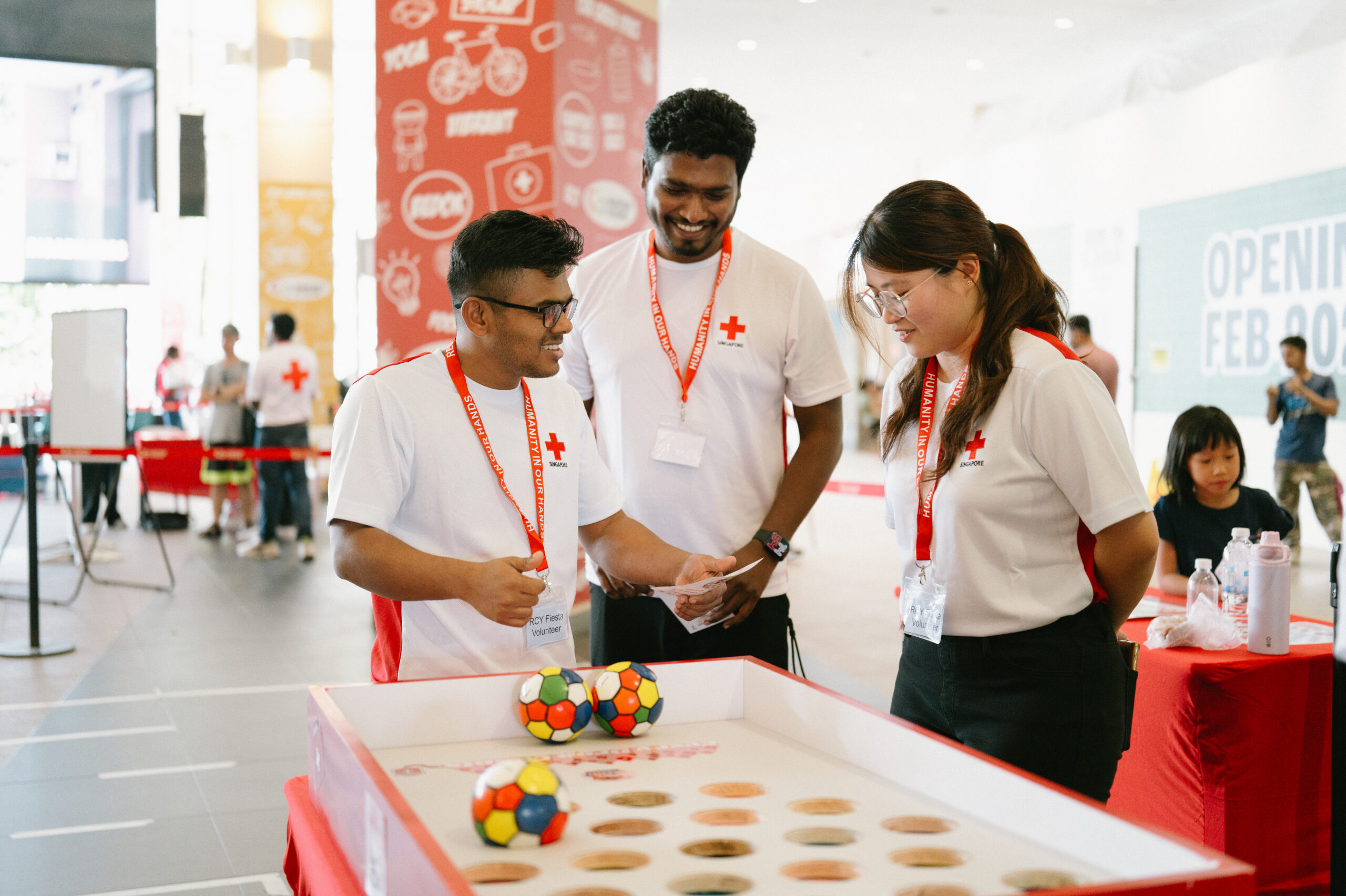 Red Cross Youth Volunteers at the Red Cross Youth Fiesta