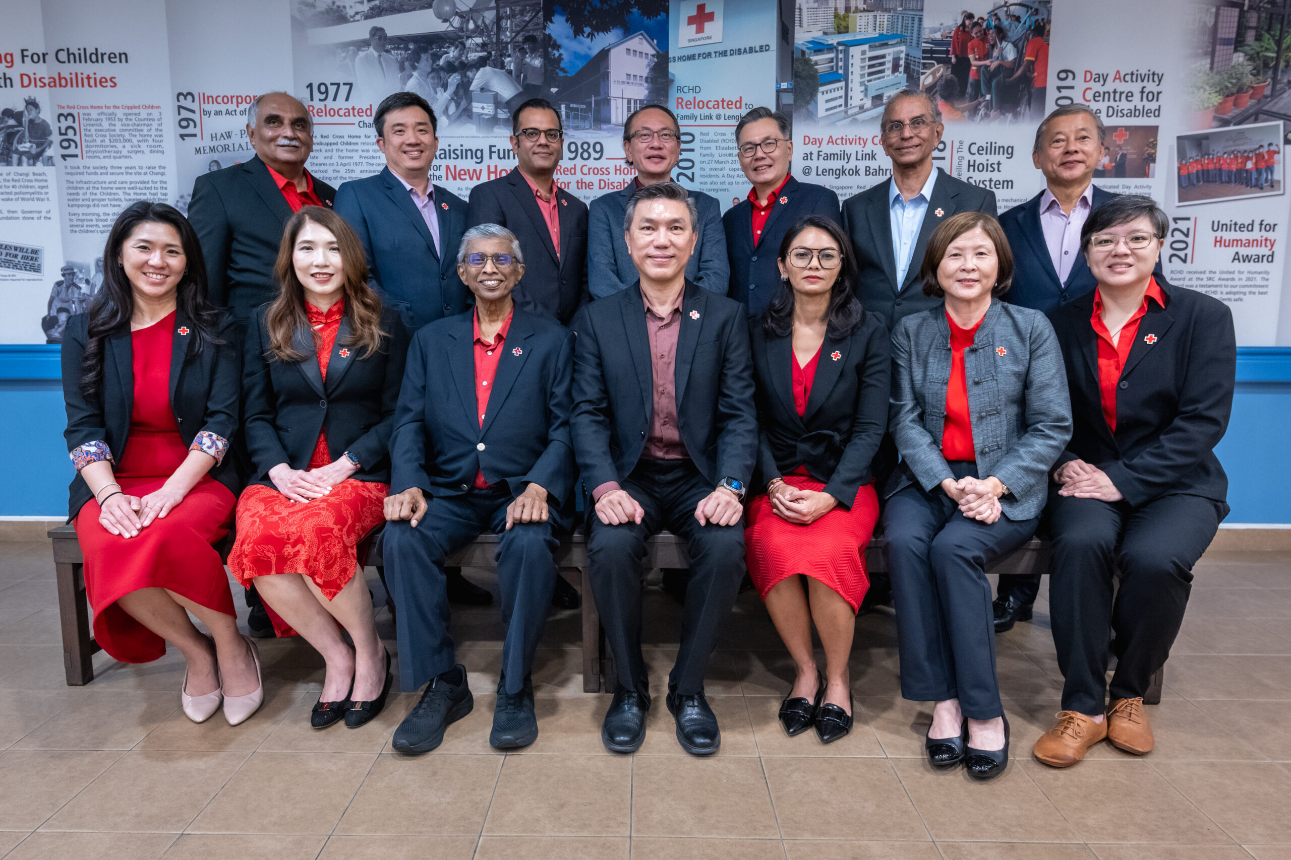 Group photo of the Singapore Red Cross council as of 2025