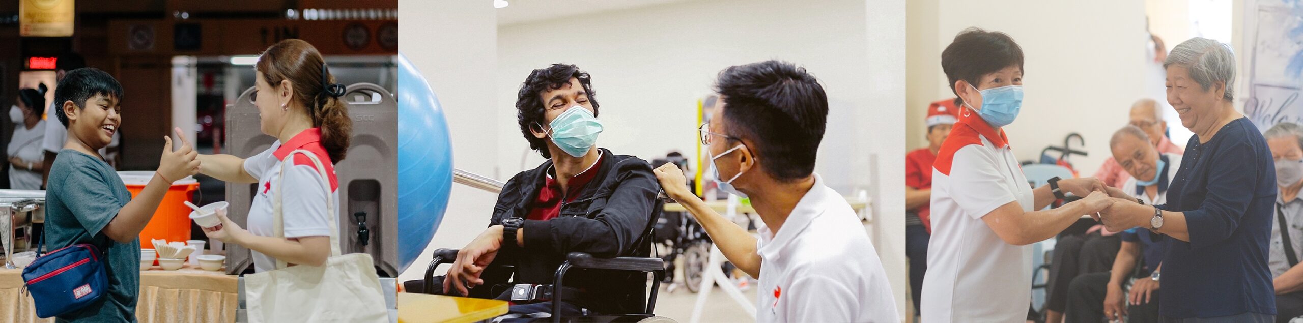 Compilation of the various programmes Singapore Red Cross is involved with