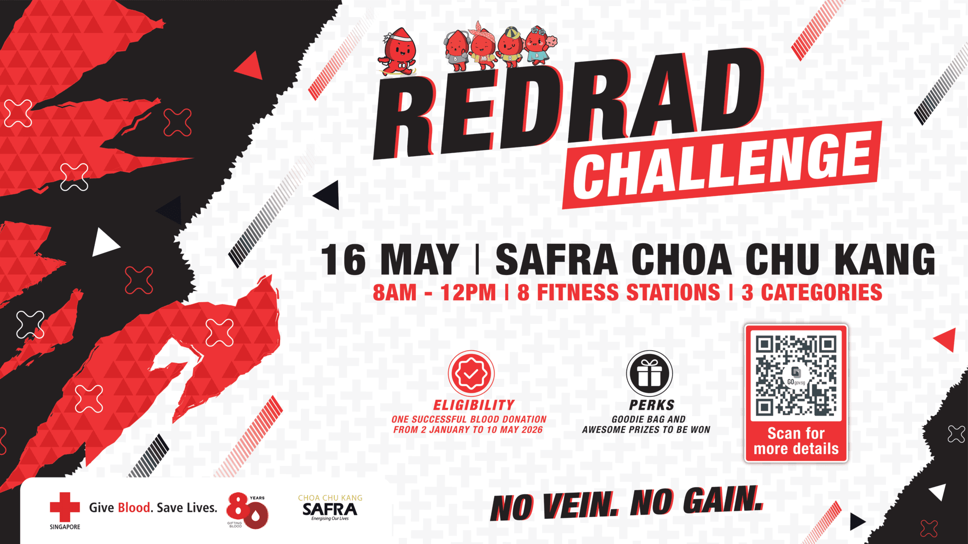 No Vein, No Gain – Singapore Red Cross Launches Fitness Challenge To Inspire a Generation of Lifesaving-Ready Donors