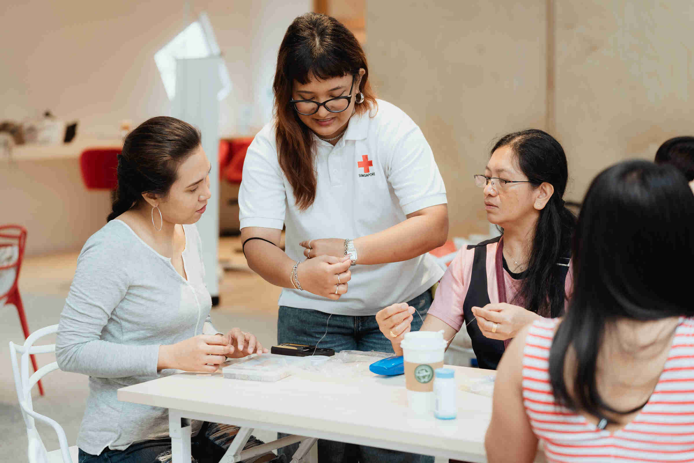 Migrant sisters participating in the Heart Programme on Galentine’s Day